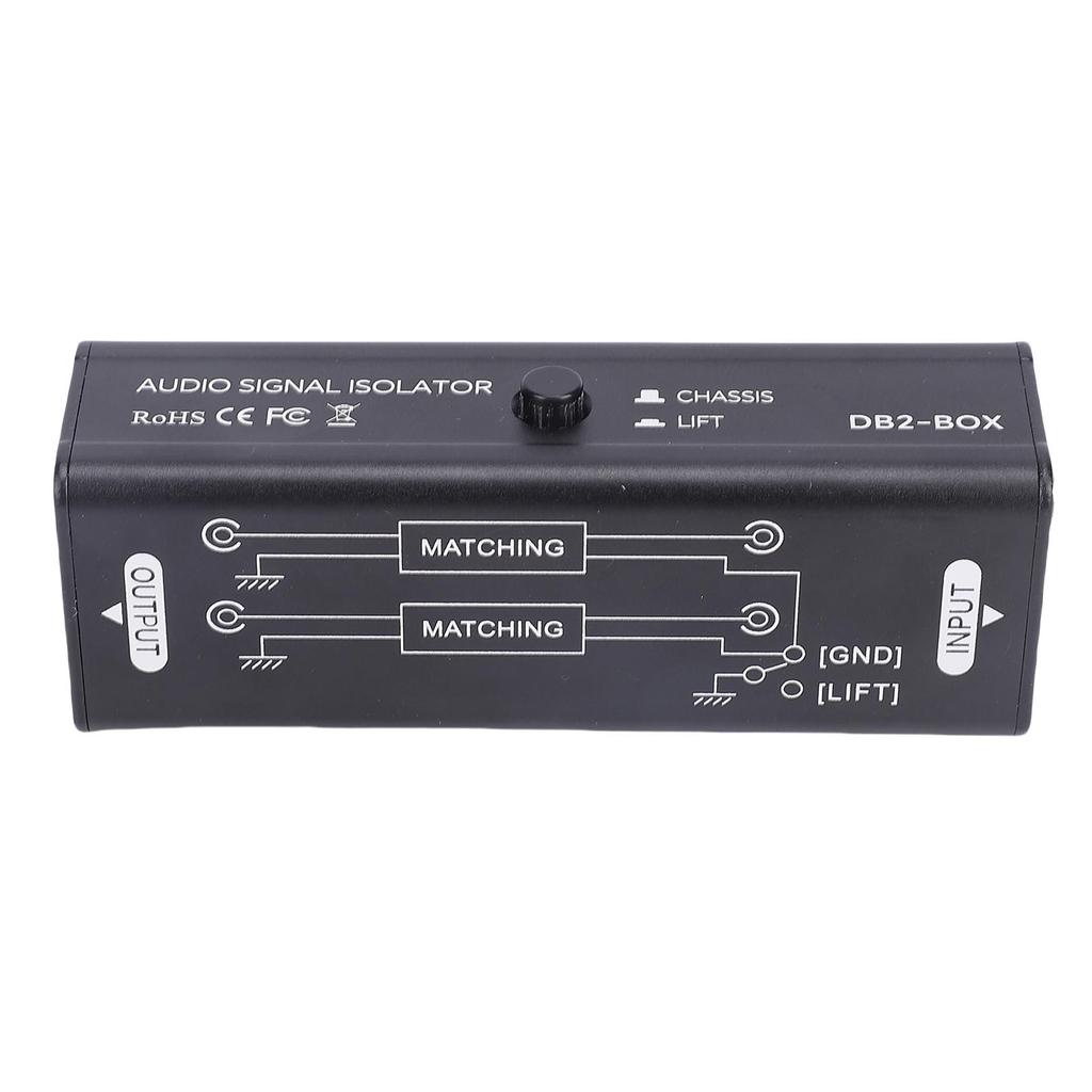 Audio Signal Isolator Passive Hum Eliminator Precise Isolation 3.5mm Interface Audio Noise Filter for Concert Studio