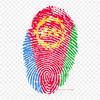 Fingerprint United States Fingerprint Flag Of Brazil F Iron On Heat Transfer Printing Vinyl Patches Sticker for Clothes DIY Appliques Washable Patches