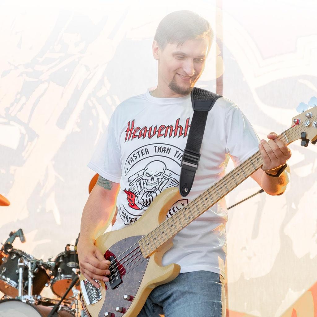 Ремень для гитары, ремень для бас-гитары, изготовлен из хлопка, 3D-воздушная ячейка, регулируемая воздушная подушка, в комплекте ширина 9 см, уменьшенная нагрузка, в комплекте 6 медиаторов и 2 фиксатора для ремня