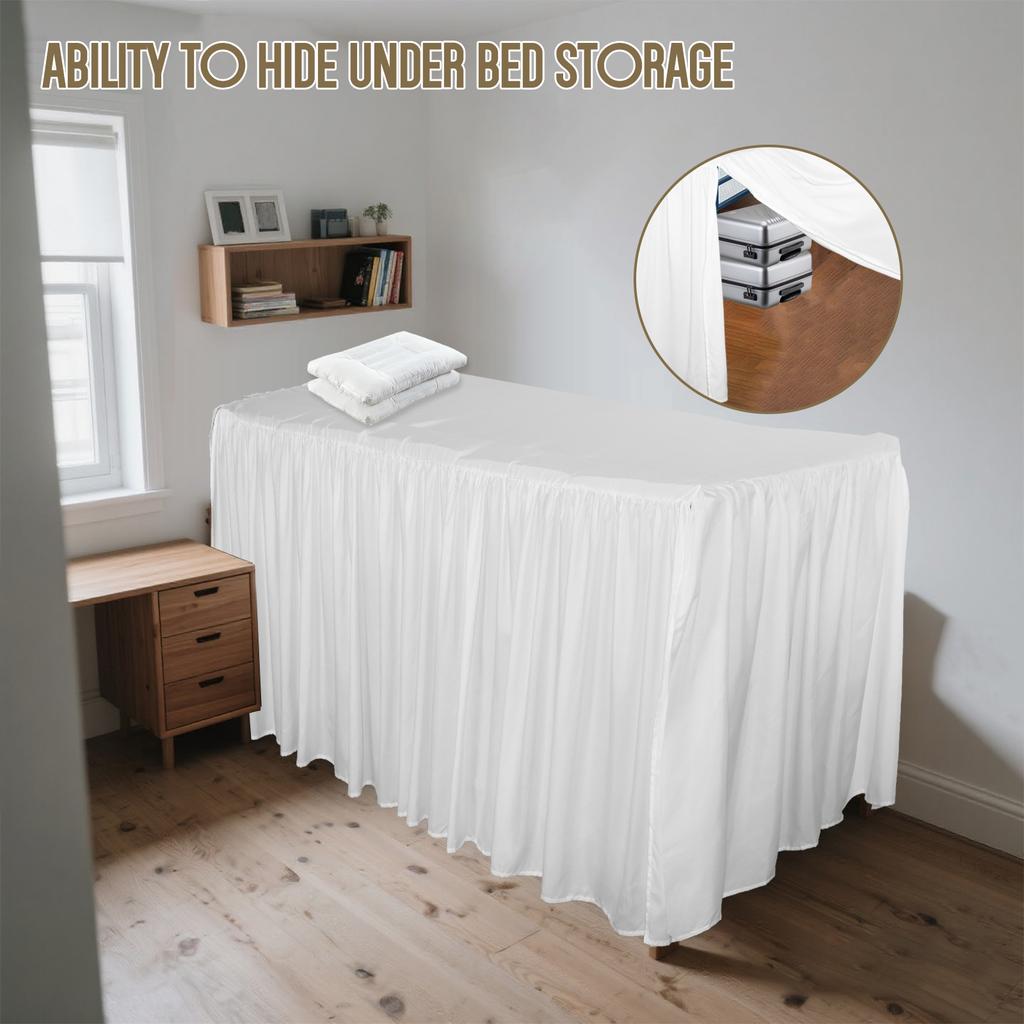 Волокно Юбка для кровати Общежитие Юбка для кровати с разрезанными углами Удобное Евро Постельное белье Покрывало Чехол Функциональные Постельные принадлежности