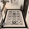 Европейский классический входной ковер квадратный коврик для прихожей входной коврик коврик для ванной абсорбирующий и грязеотталкивающий коврик для пола