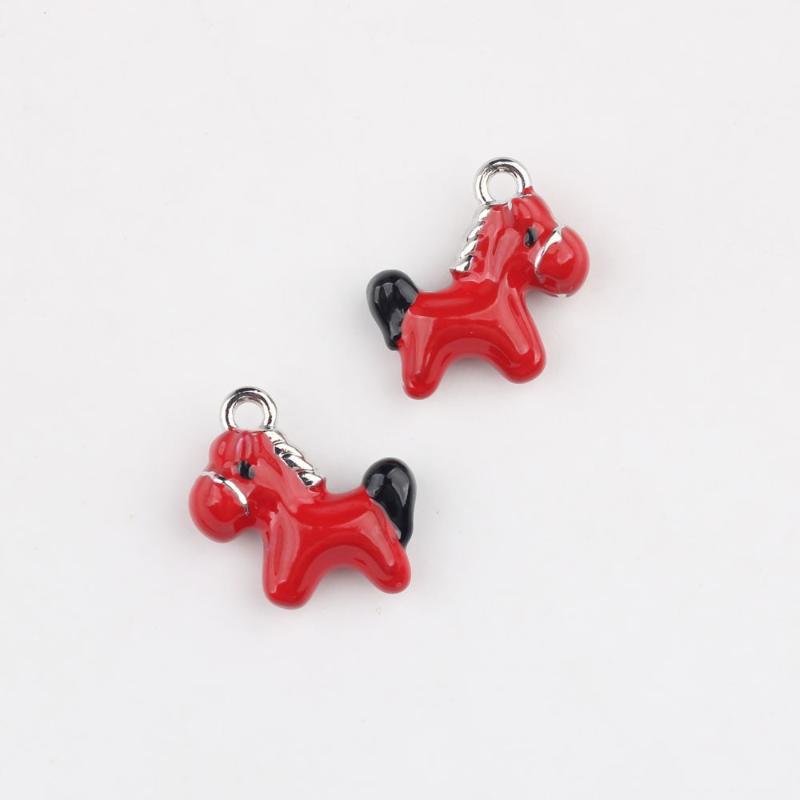 2 шт. Подвески-шармы в виде лошади из цинкового сплава, ручная работа, для изготовления ожерелья, браслета, серег, брелока, аксессуары для изготовления ювелирных изделий