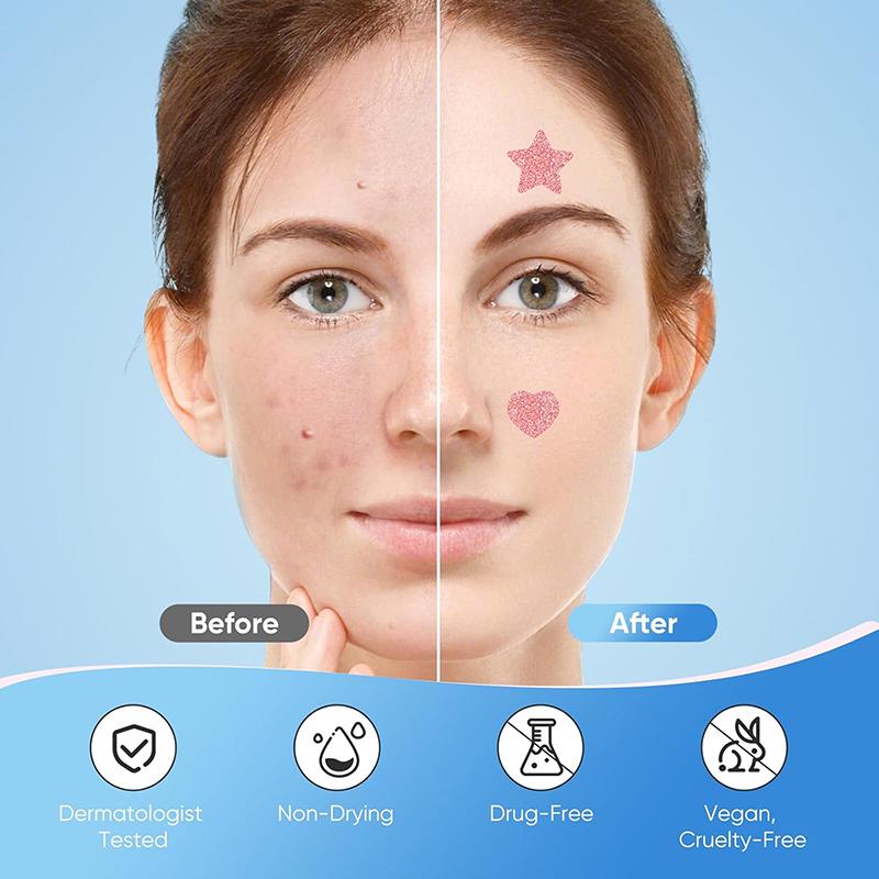 Пластырь от прыщей и угрей Водонепроницаемый инструмент для удаления прыщей и угрей Маска для лица Уход за кожей Скрытый прыщ