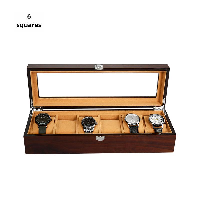 Деревянная коробка для хранения часов - Доступна на 3, 5, 6, 8, 10 и 12 ячеек для демонстрации и презентации