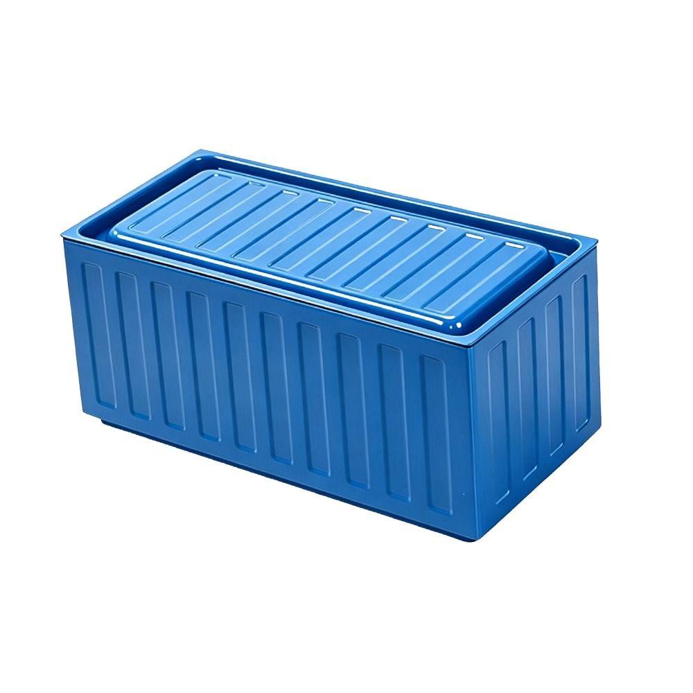 Wrought Iron Container Model Box Tinplate Storage Box Creative Pen Holder  Gift Packaging