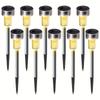 1/10pcs Solar LED Lights Outdoor Stainless Steel Stick Lights Solar Powered Landscape Lighting Roads Gardens Courtyards Lights