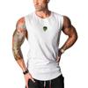 Men's Summer Thin Breathable Sleeveless T-shirt Outdoor Basketball Exercising Fitness Sports Cotton Vest