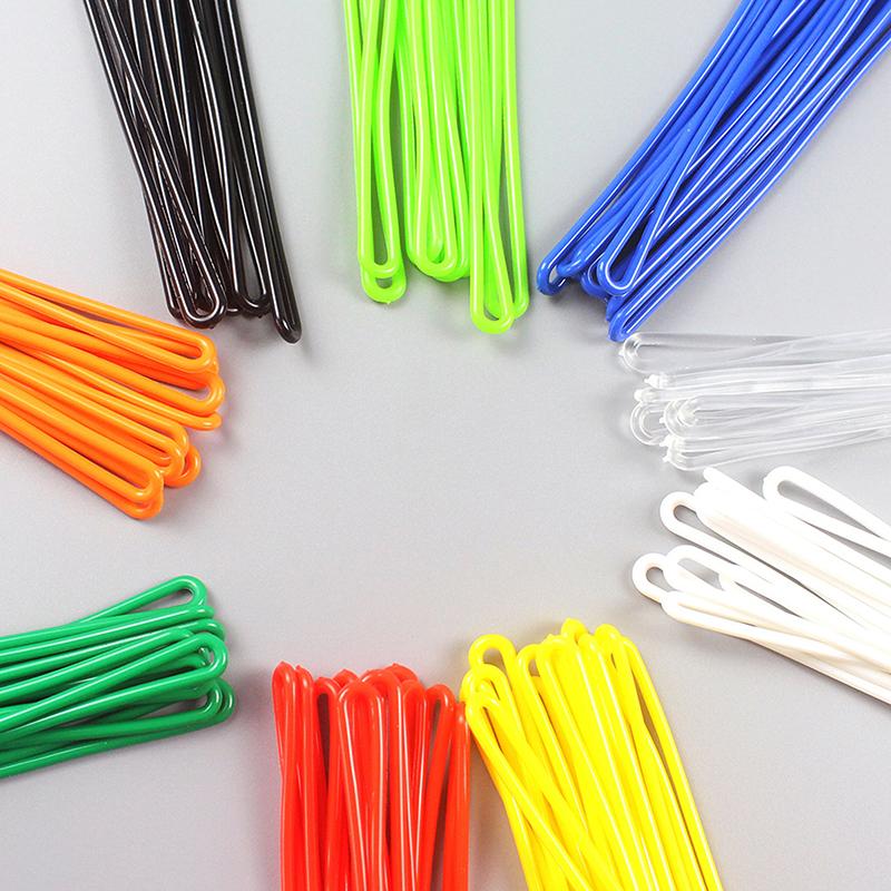 50Pcs Travel Tags Plastic Bag Loops Colorful Luggage Id Label Strap Holder Lanyard Portable Travel Accessories