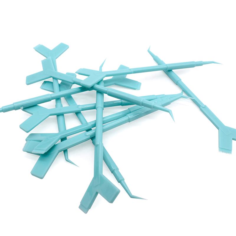 10 шт. многоразовые пластиковые палочки для завивки ресниц, инструмент для наращивания ресниц Y-образная расческа, бигуди для подъема ресниц, аппликатор, кисти для макияжа