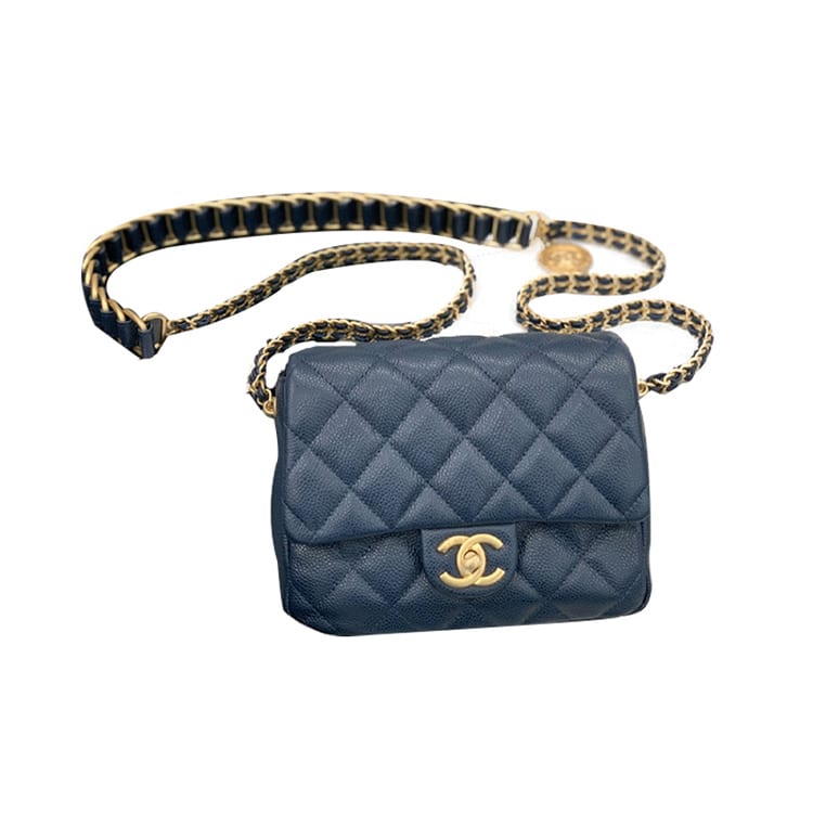 Chanel Классическая сумка через плечо с клапаном CF, Коллекция золотых монет, Телячья кожа с тиснением под зерно, Маленькая женская сумка через плечо AS2528-B06191-NC638