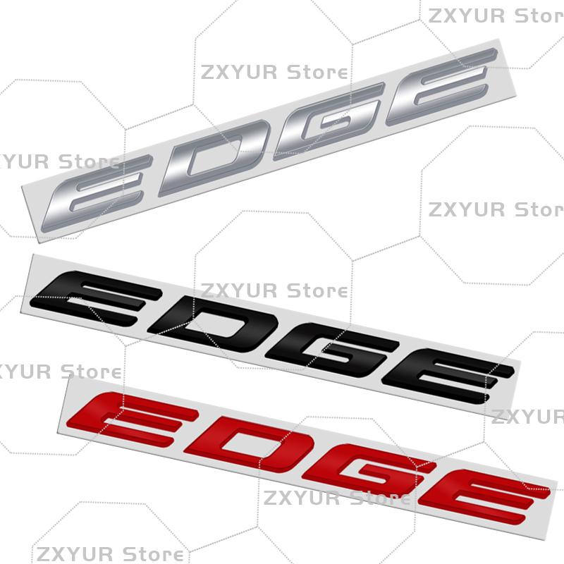Metal For Ford Edge Emblem Car Rear End Sticker Letter Badge Decal Body Trunk Decor Accessories Styling