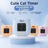 Magnetic Stand Cat Digital Kitchen Timer Cartoon Countdowns Timer Cute Digital Visual Clock  Baking