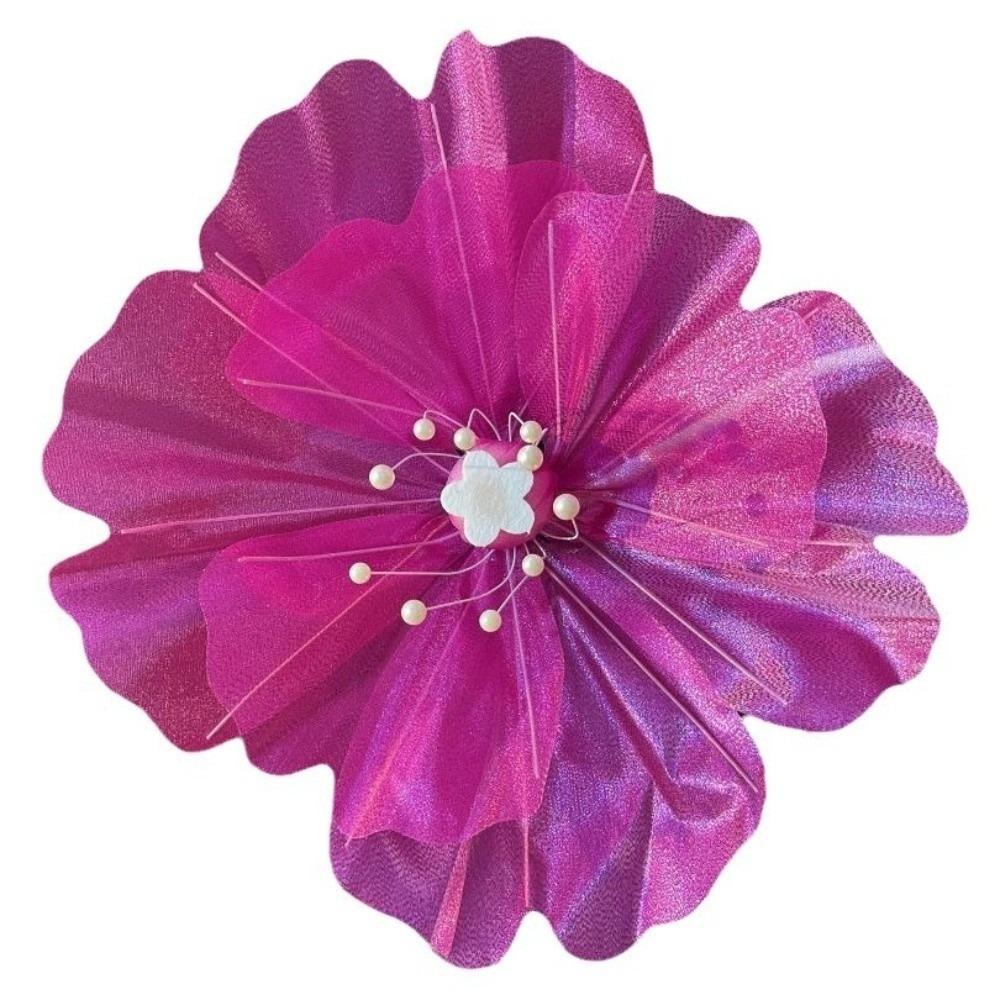 Simulated 45cm Size 3D Simulated Flowers Giant Silk Colorful Design Window Display Fancy Yarn Wedding Backdrop Road Lead