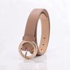 Womens Fashion Pu Leather Belt With Alloy Buckle For Casual Wear And Office Style