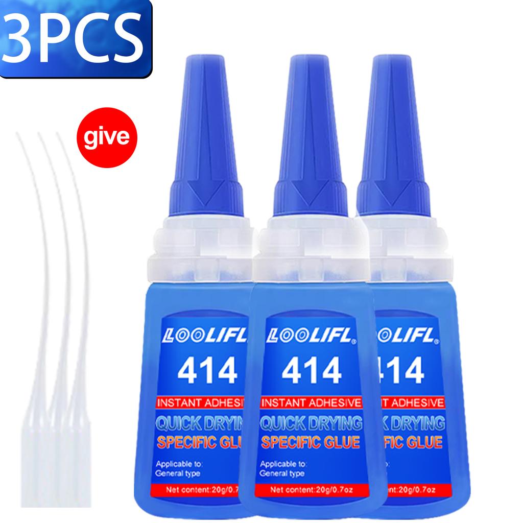 LOOLIFL414 Instant Super Glue Strong Fast Dry Universal High Strength Adhesive for diy Ceramic Metal Glass Plastic Wood Powerful