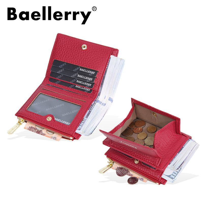 Baellerry Женский мини-кошелек с застежкой-молнией, держатель для карточек для дам, наличные сумки, кошельки
