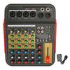 6 Channel Sound Mixer Bluetooth USB Professional Mixer Sound Board Consoler 48V DJ Mixer for Live