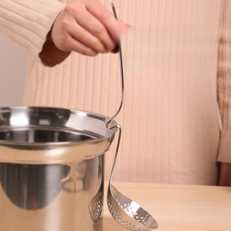 Японская ложка для супа из нержавеющей стали 304 с длинной ручкой — креативный дизайн для каши/горячего горшка в домашнем хозяйстве