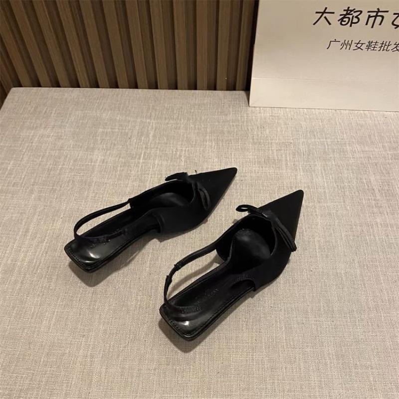 Летние женские босоножки на высоком каблуке, модные туфли с острым носком, элегантные женские босоножки для вечернего платья