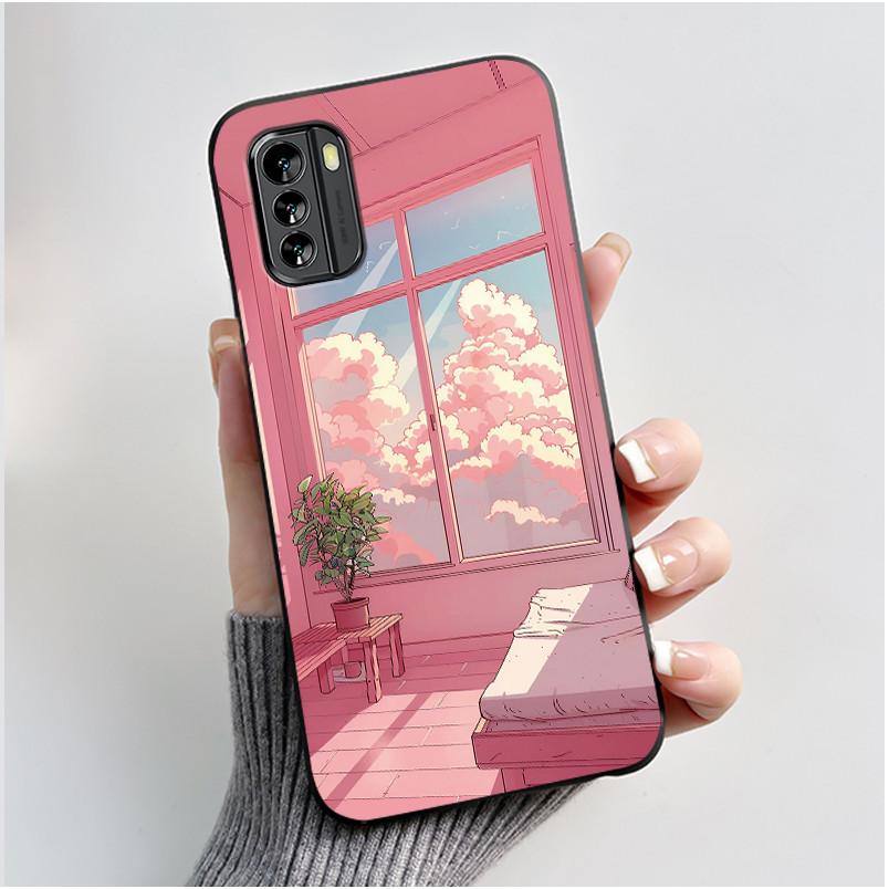 Популярный мультяшный черный чехол для Nokia G60 5G Милый щенок, летящий в небе, узорчатый корпус для Nokia G100, противоударный мягкий корпус