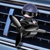 Car Air Outlet Air Freshener Cartoon Pilot Air Conditioning Aromatherapy Clip Rotating Propeller Fragrance Diffuser Decoration