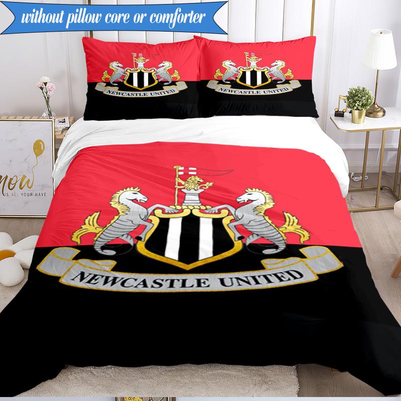 3PCS United Crest Printed Soft Bedding Set,Including 1pc Duvet Cover And 2pcs Pillowcases Perfect for Bedroom, Dormitory, Fan gift