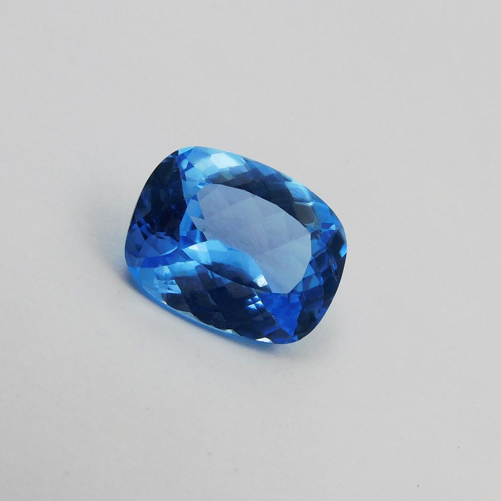Natural Blue Sapphire Loose Gemstone 11.45 ct Ceylon Cushion Shape September Birthday Birthstone