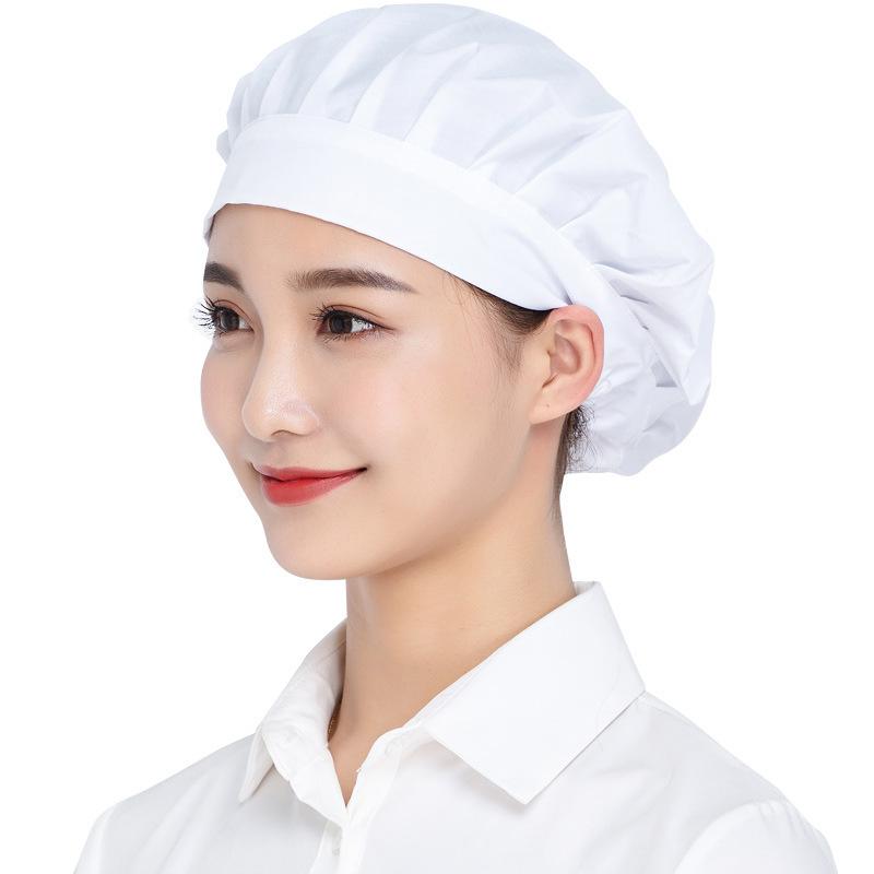 New Elastic Dustproof Cooking Cap Breathable Hotel Cook Cap Kitchen Hat Men Women Workshop Caps Chef Hat Restaurants Accessories