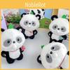 Cute And Soft Bubble Blowing Panda Plush Keychain Perfect For Students And Gifts
