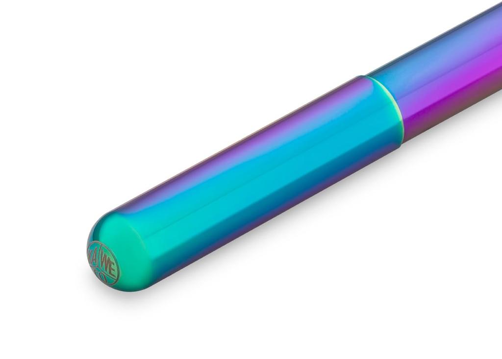 Kaweco Collection Liliput Kolibri I Premium Rainbow Color Reservoir Fountain Rainbow Steel for Ink EF Pen, Nib, Cartridges, 4.9-inch, Nib (Extra