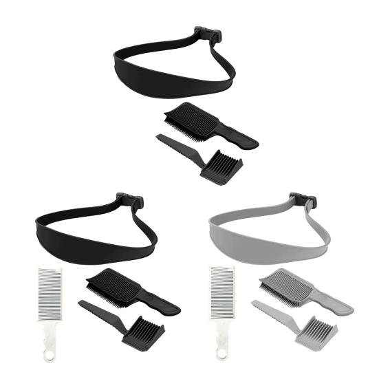 3/4 шт./набор парикмахерских расчесок для стрижки волос силиконовый шаблон для бритья шеи позиционирование смешивание изогнутая машинка для стрижки волос парикмахерские аксессуары для стрижки