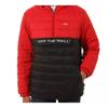 Vans Two-Tone Spliced Half-Zip Cotton Jacket Men Jackets Red VN0A45B1YHU