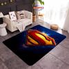 NO.1 DC Superman Logo Theme Carpet! Bedroom Floor Living Room Bed Mat,Non-slip Exquisite Home Decor,Durable Machine Washable Rug