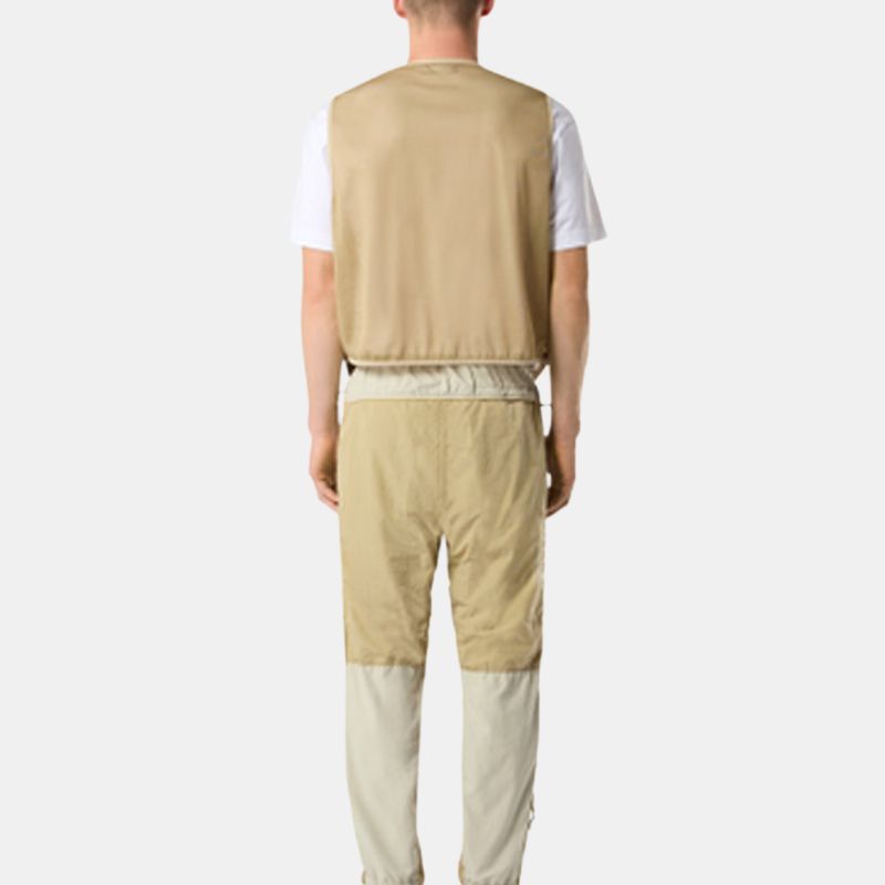 Stone Island FW24 Logo Letter Zip Casual Vest Unisex vest Off-White 8115G03M3-V0097