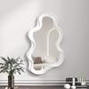 Irregular Waterproof Makeup Mirror, Cloud-shaped Vanity Mirror, Bathroom Wall-mounted & Tabletop Dual-use, Decorative Mirror