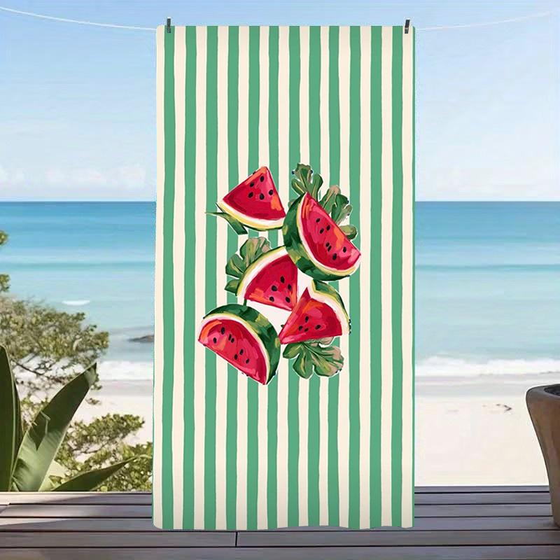 Tropical Summer Watermelon Microfiber Beach Towel Oversized Extra Large Sand Free Pool Towels Quick Dry Super Absorbent Swim