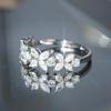 Lindon Classic Ring For Women With Round Shape Zircon Wedding Party Gift  Size 6-10