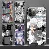 Tempered Glass Case Apple iPhone 13 12 Mini 11 Pro Max XR XS SE 2020 7 8 Plus 6 6S X Phone Cover Back Shell Jujutsu Kaisen Gojo