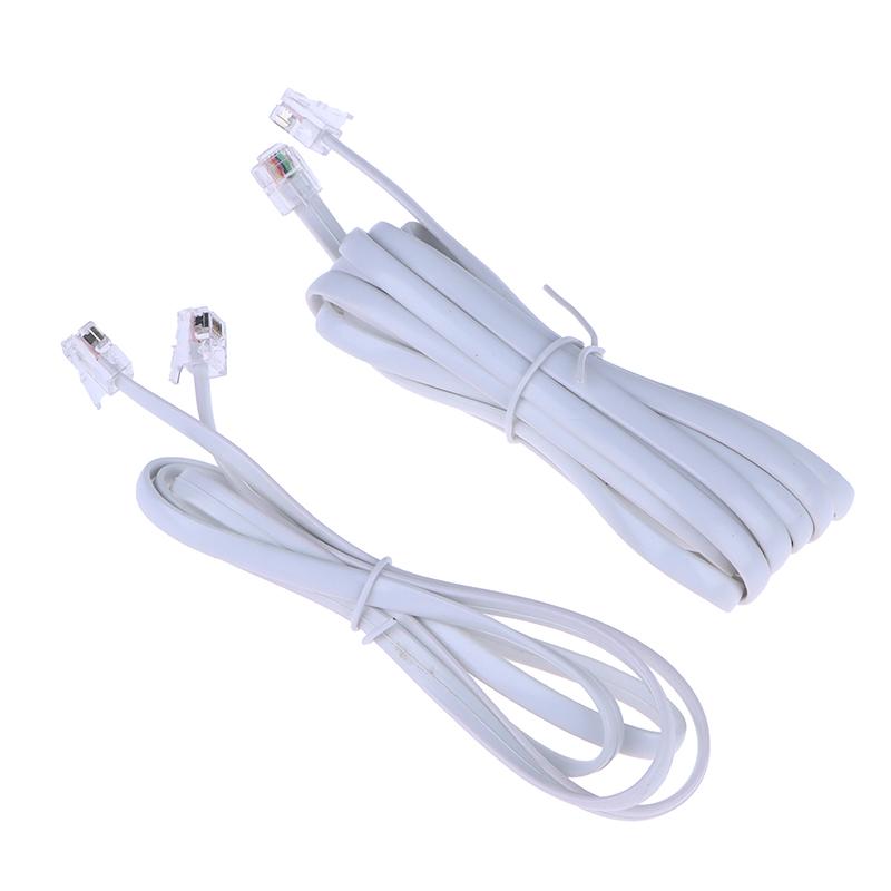 Rj12 6P6C 1/2/3/5M Кабель для передачи данных, Модульный шнур для передачи данных «папа-папа», Прямая разводка, Распайка контактов, Телефонный шнур для трубки, Голосовой удлинительный кабель