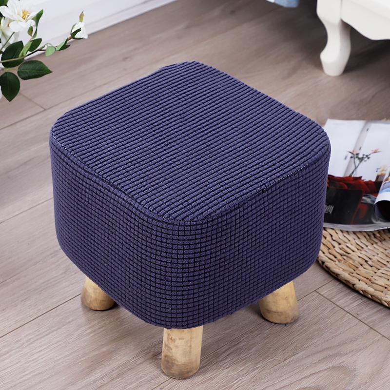 Чехол для пуфа, который можно стирать, чехлы для подставок для ног, эластичные защитные чехлы для сидений, чехлы для стульев, защитные чехлы для подставок для ног без табурета