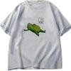 I Am A Frog Graphic T Shirt Womens Unisex Casual Round Neck Short Sleeve Street Style Summer Tee