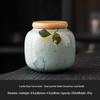 Changbaosen Mini Ceramic Chinese Calligraphy Tea Caddy