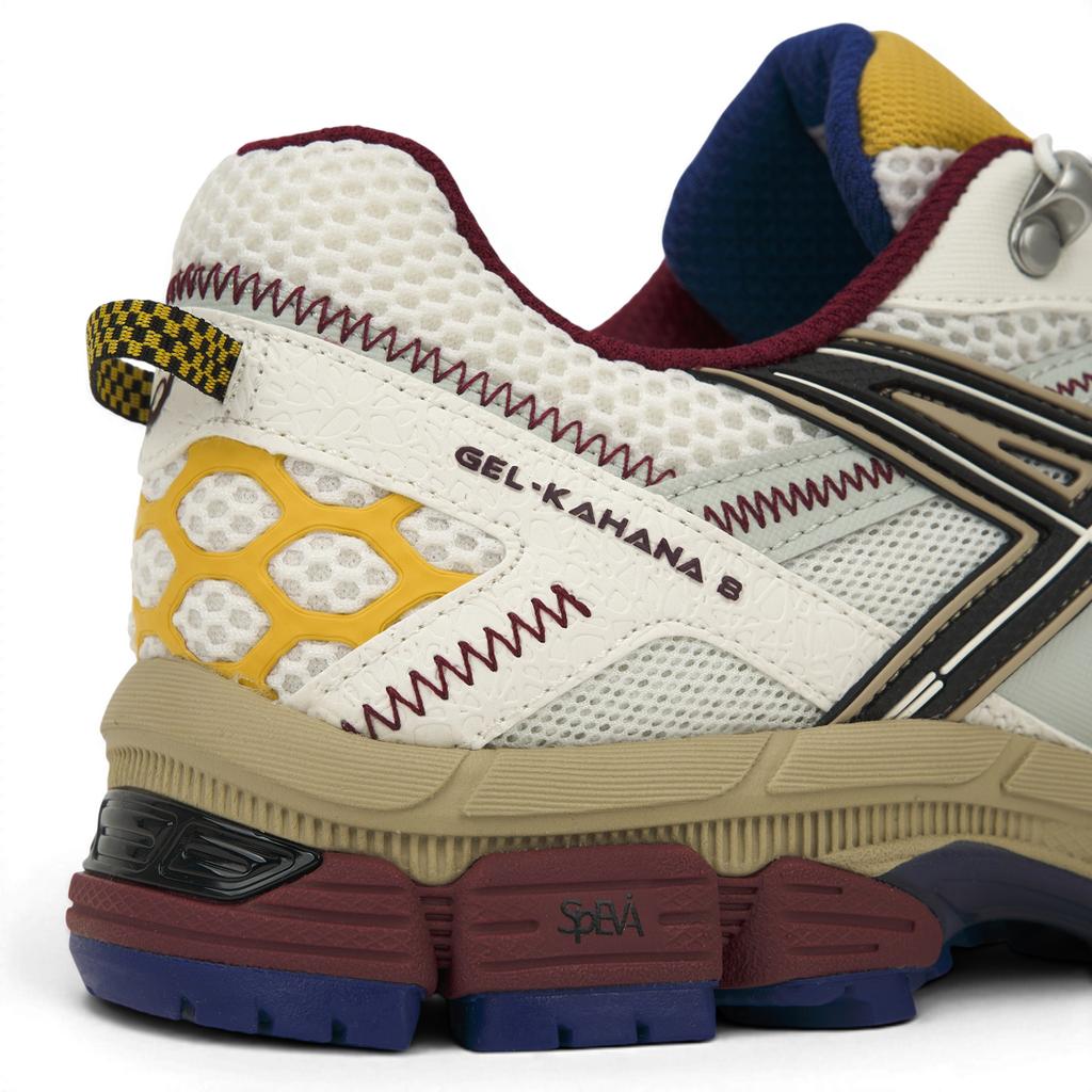 Asics Gel-Kahana 8 Удобные Модные Дышащие Прочные Кроссовки для трейлраннинга с низким верхом Мужские кроссовки Белый Черный Красный 1011B828-100