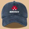 pc MASSEY Brand Red Triangle Logo Duckbill Cap  Adjustable Snapback Baseball Hat Lightweight Breathable Suitable for Unisex  Wo