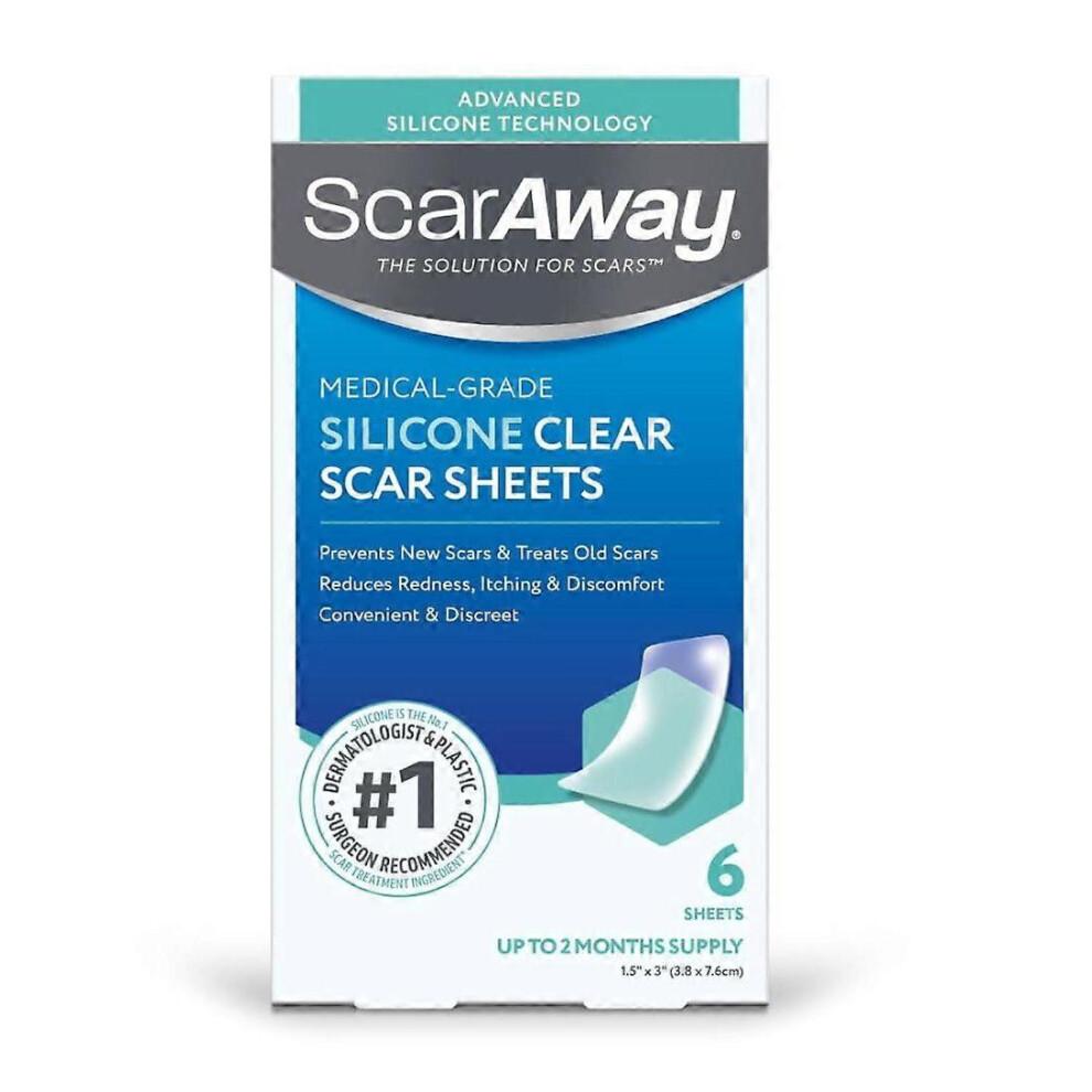 1-5X Силиконовая наклейка от шрамов Scar Away, Подходит для шрамов