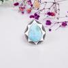 Larimar Gemstone 925 solid Sterling Silver Handmade Jewelry Ring Jewelry Gift For Love
