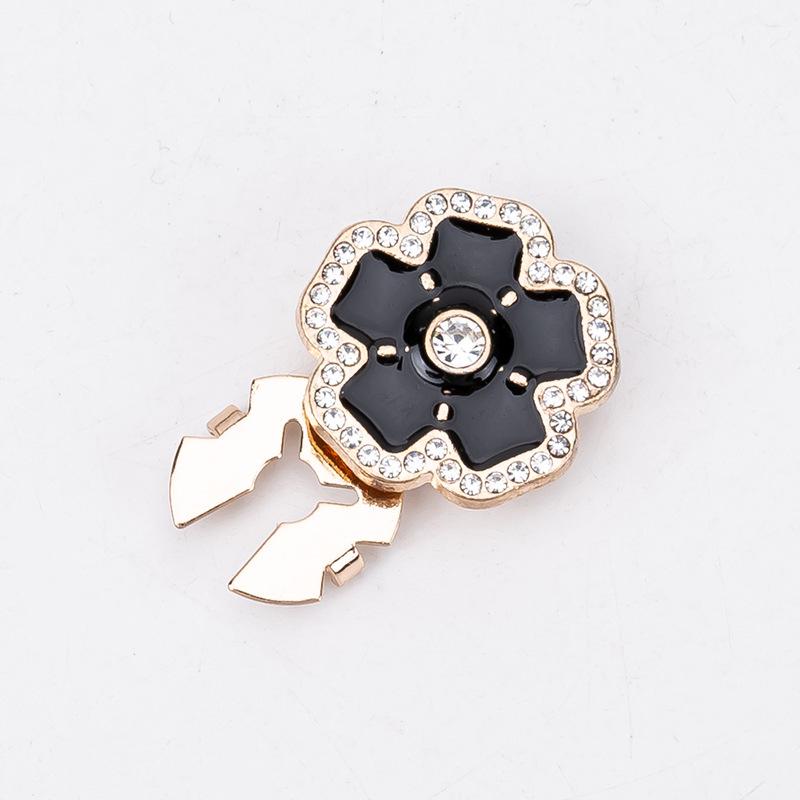 Декоративные запонки и пуговицы для воротника с цветными стразами