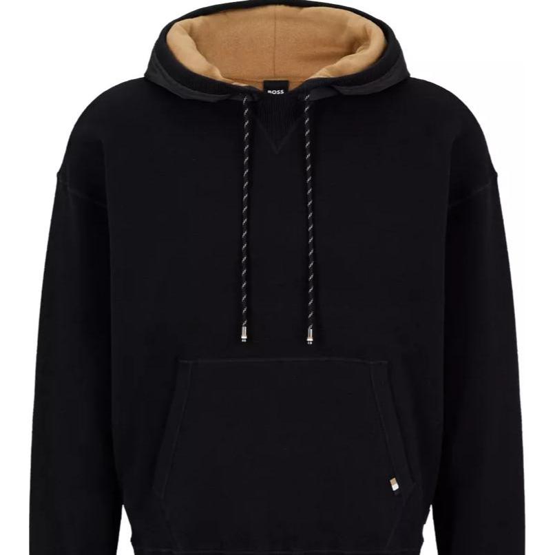 HUGO BOSS Sweatshirts Men's Black Hooded Moderate 50477375-001