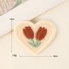 Fresh And Simple Tulip Embroidery Patch Clothing Accessories, Colorful Cute Four-Leaf Clover Series Embroidery Cloth