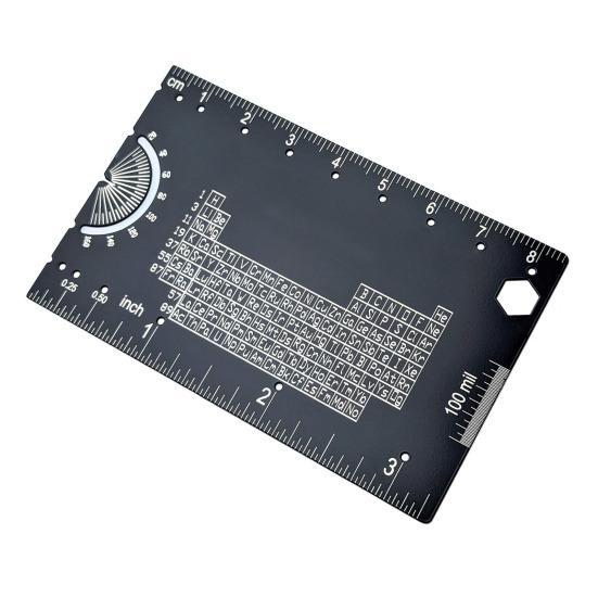 Инженерная линейка Транспортир Компас Многофункциональный карманный инструмент Метрическая дюймовая сантиметровая линейка Прецизионные технические чертежи Гаджет